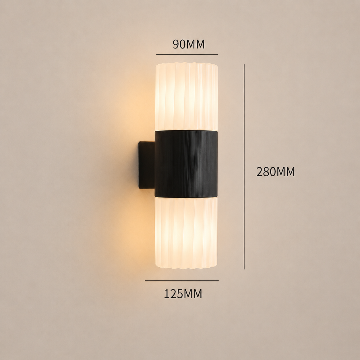 Modern Up and Down Waterproof Wall Sconce for Outdoor Porch