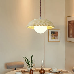 Minimalist Milky Coffee Hanging Light For Dining Room