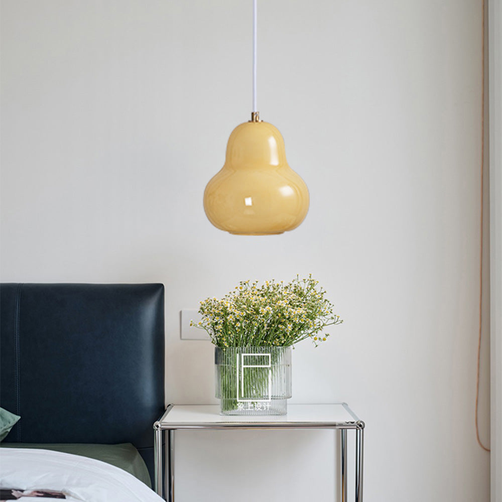 French Cream Glass Pendant Light