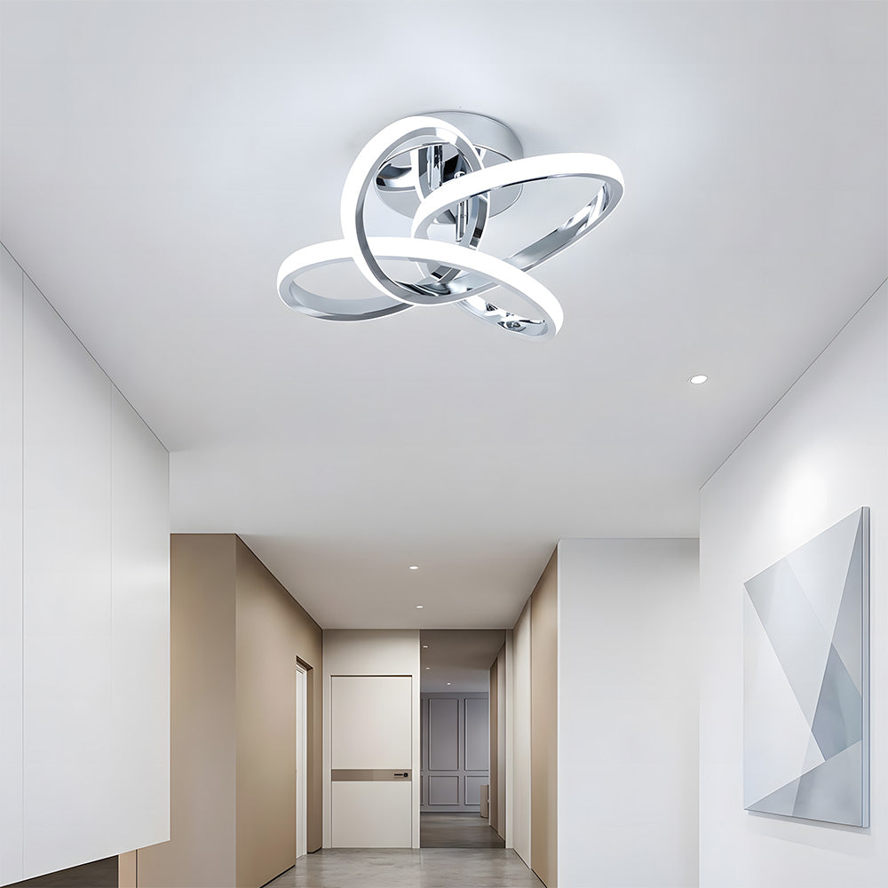 Modern LED Semi Flush Ceiling Lights for Hallway, Living Room, Bedroom