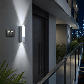 Up and Down Motion Sensor Aluminium Outdoor Wall Lights for Doorways
