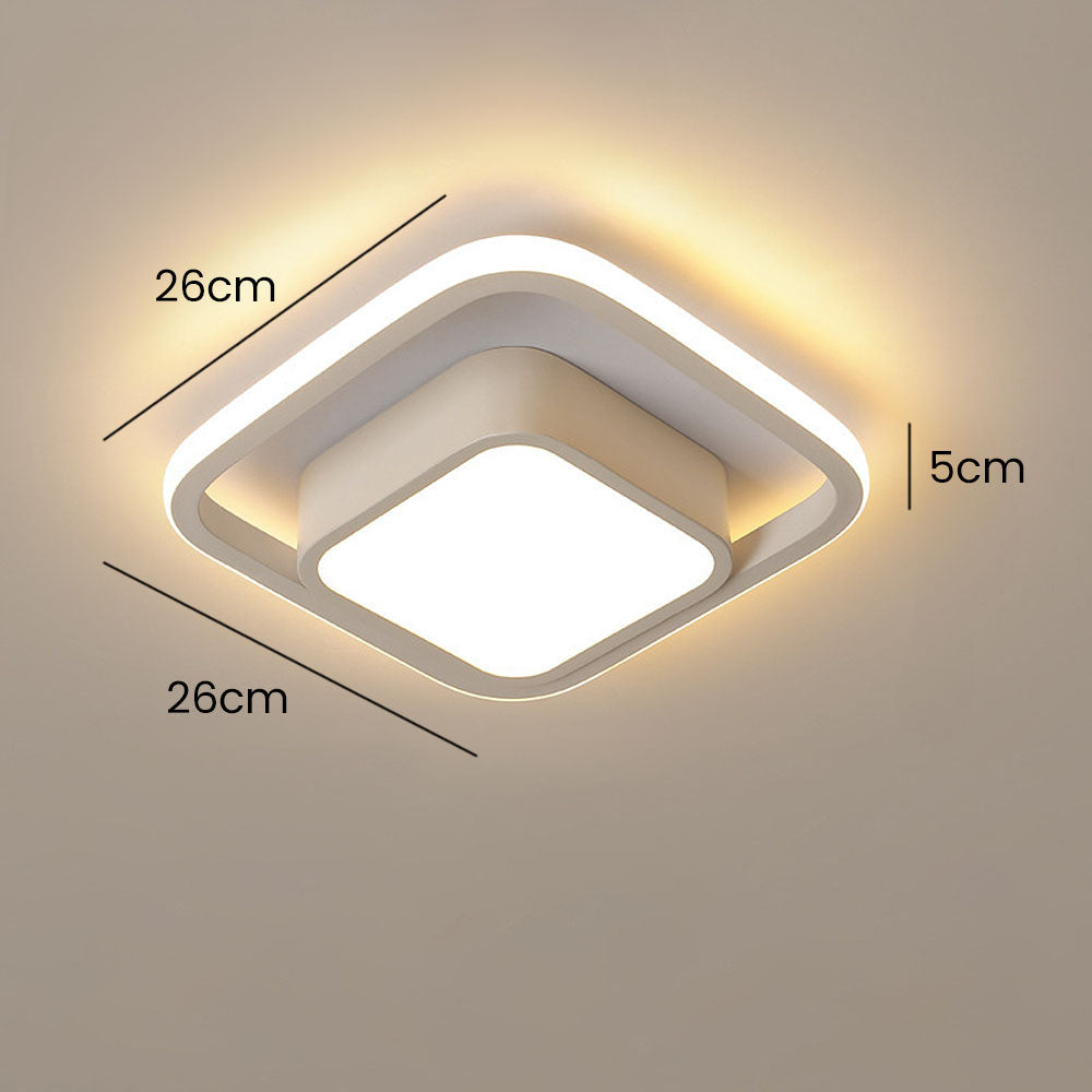 Nova Art Deco White LED Ceiling Lights