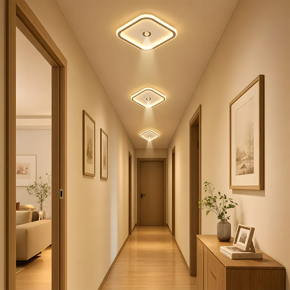 Modern Angle Adjustable Acrylic Iron LED Ceiling Lights for Living Room