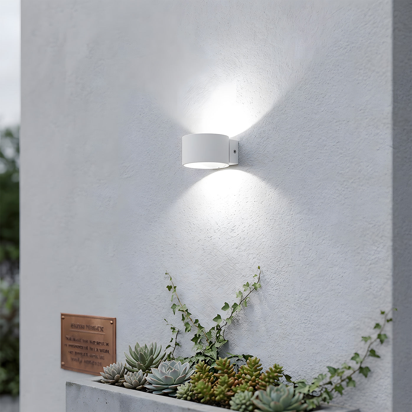 Modern Up and Down Aluminium LED Outdoor Wall Lights for Patio Entryway