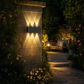 Modern Shield Shape Aluminium LED Outdoor Wall Lights for Yard Patio