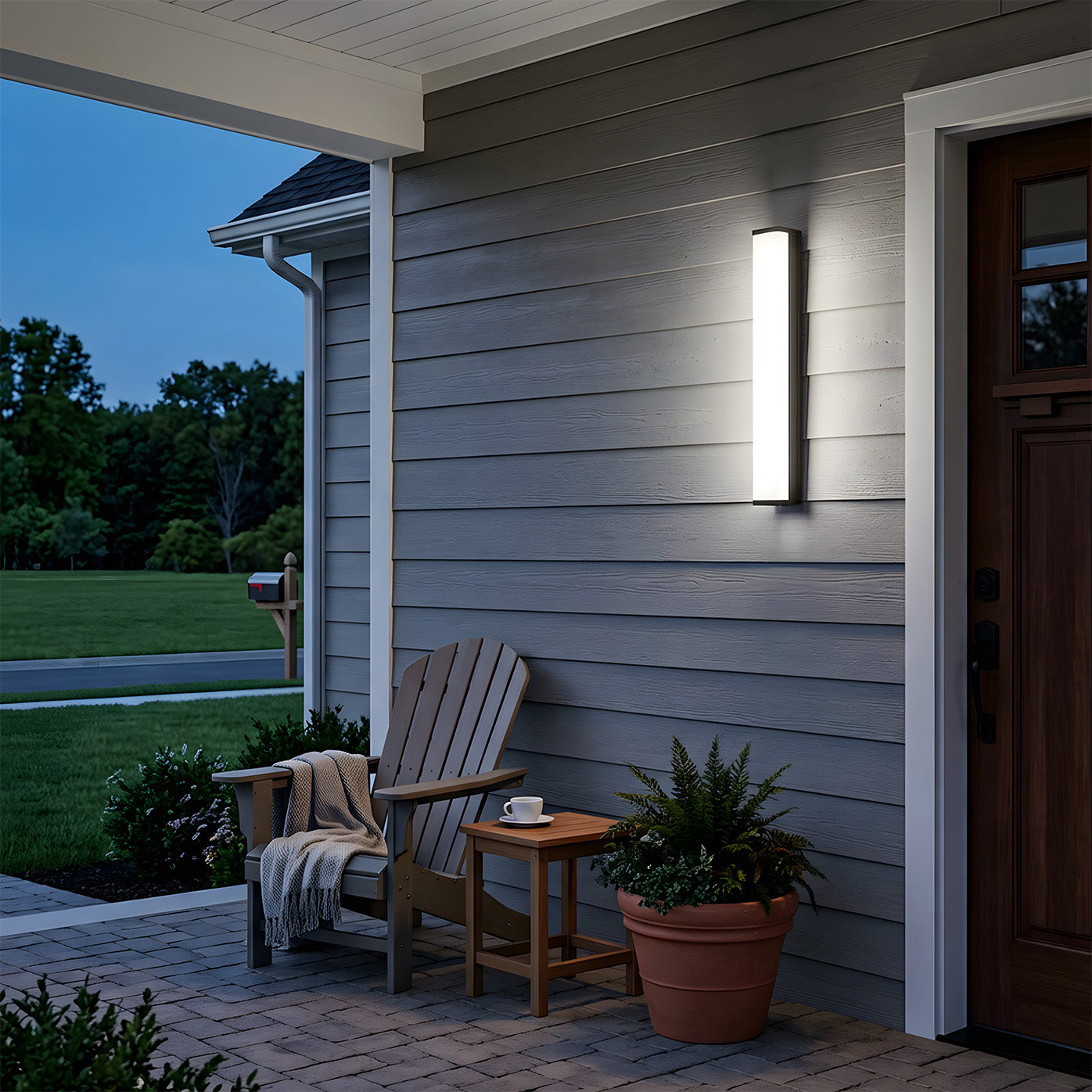 Linear Aluminium IP55 Waterproof LED Outdoor Wall Lights for Garden Patio