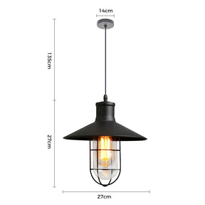 Vintage Industrial Farmhouse Black Hanging Lamp for Kitchen Island