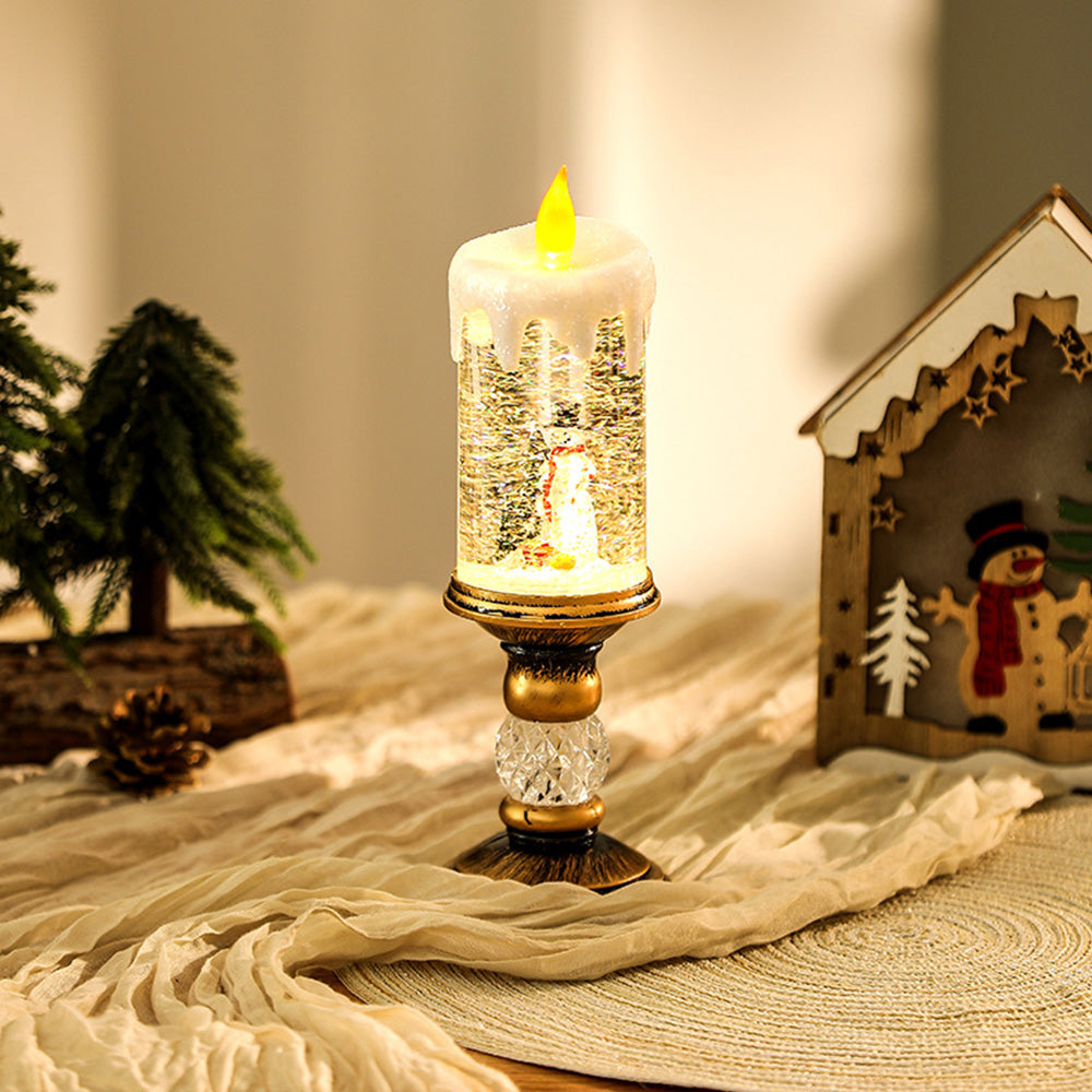 Warm Transparent Candles Plastic LED Christmas Lightings