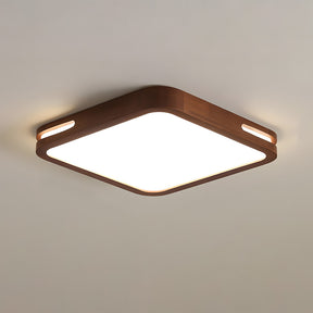 Modern Brown Wood LED Living Room Ceiling Lights