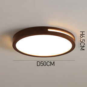 Modern Brown Wood LED Living Room Ceiling Lights