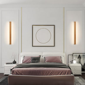 Modern Long Strip Wood LED Wall Lamp