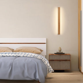 Modern Long Strip Wood LED Wall Lamp