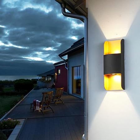 Modern Minimalist Nordic Up and Down Outdoor Wall Lights for Hallway