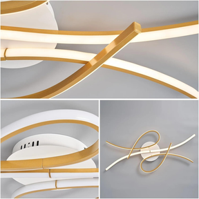 Unique Creative Musical Notes Living Room LED Ceiling Lamp