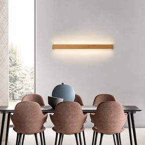Modern Long Strip Wood LED Wall Lamp