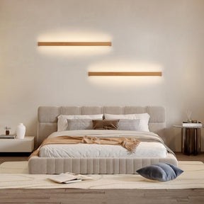 Modern Long Strip Wood LED Wall Lamp