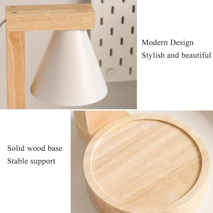 Simple Wood Bedroom Mini Warming Candle Lamp