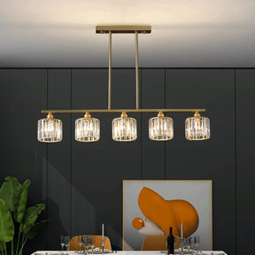 Exquisite Glass Gold Ceiling Light For Dining Room