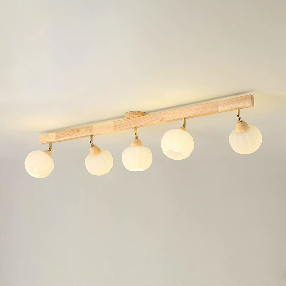 Cream Wood Track Lighting Living Room Light Track Ceiling