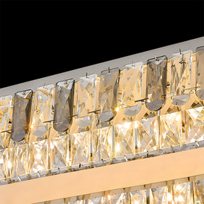 Modern LED Crystal Flush Mount Ceiling Lights Fixture for Dining Room Bedroom