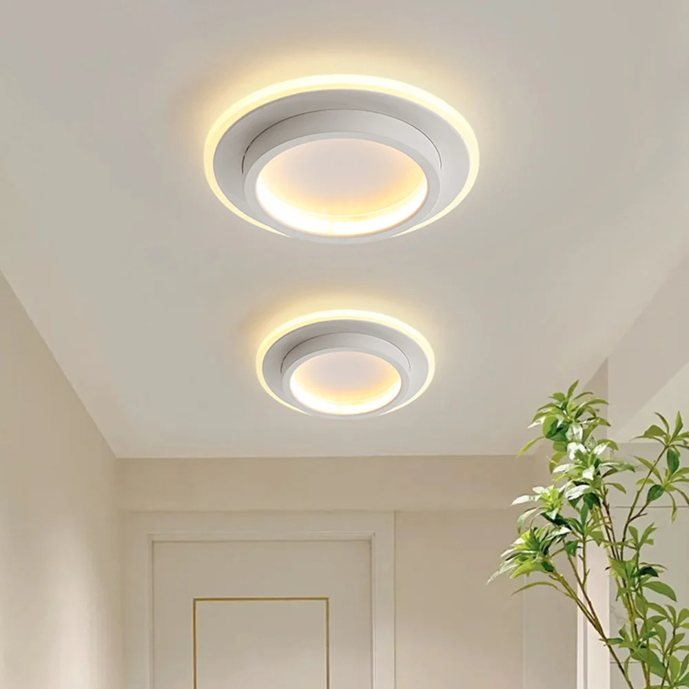 Nova Art Deco White LED Ceiling Lights