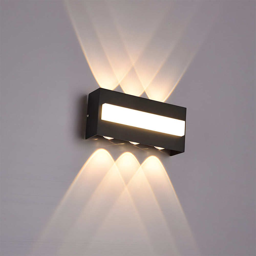 Black Outdoor LED Wall Lights for Patio Garage