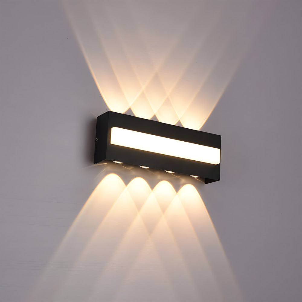 Black Outdoor LED Wall Lights for Patio Garage