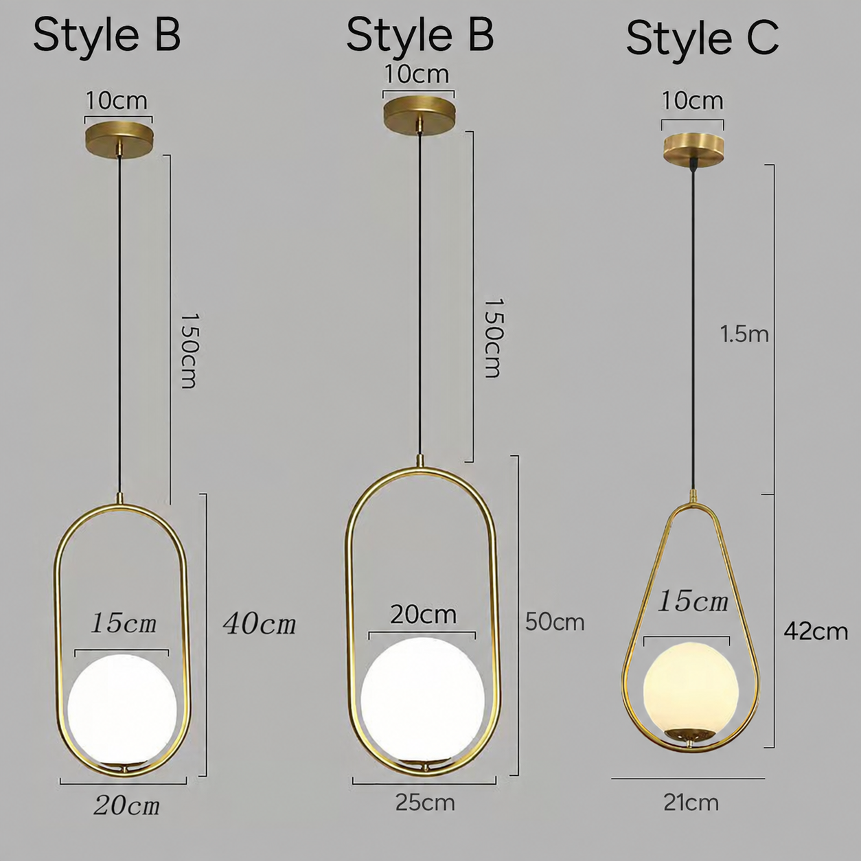 Nordic Luxury Glass Pendant Lights for Kitchen Island Dining Room
