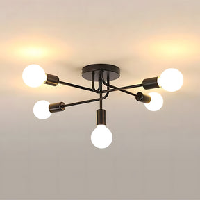 Industrial Style Semi-Flush Mount Ceiling Lights for Living Room