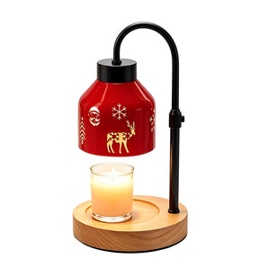 Creative Dimmable Wooden Iron Christmas Candle Lamp for Bedroom