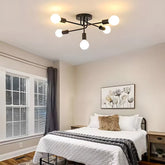 Industrial Style Semi-Flush Mount Ceiling Lights for Living Room