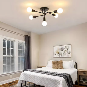 Industrial Style Semi-Flush Mount Ceiling Lights for Living Room