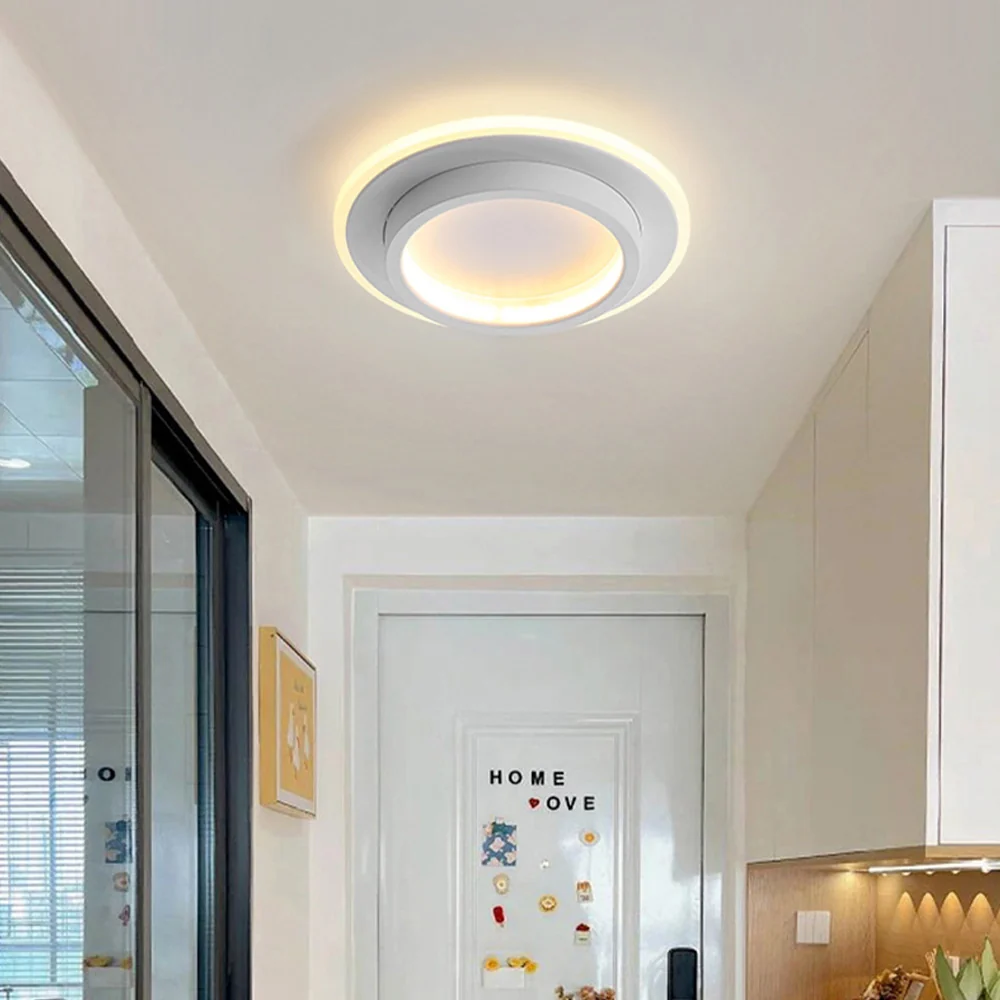 Nova Art Deco White LED Ceiling Lights