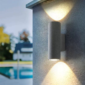 Modern Concrete Up and Down Outdoor Wall Lights for Porch Patio