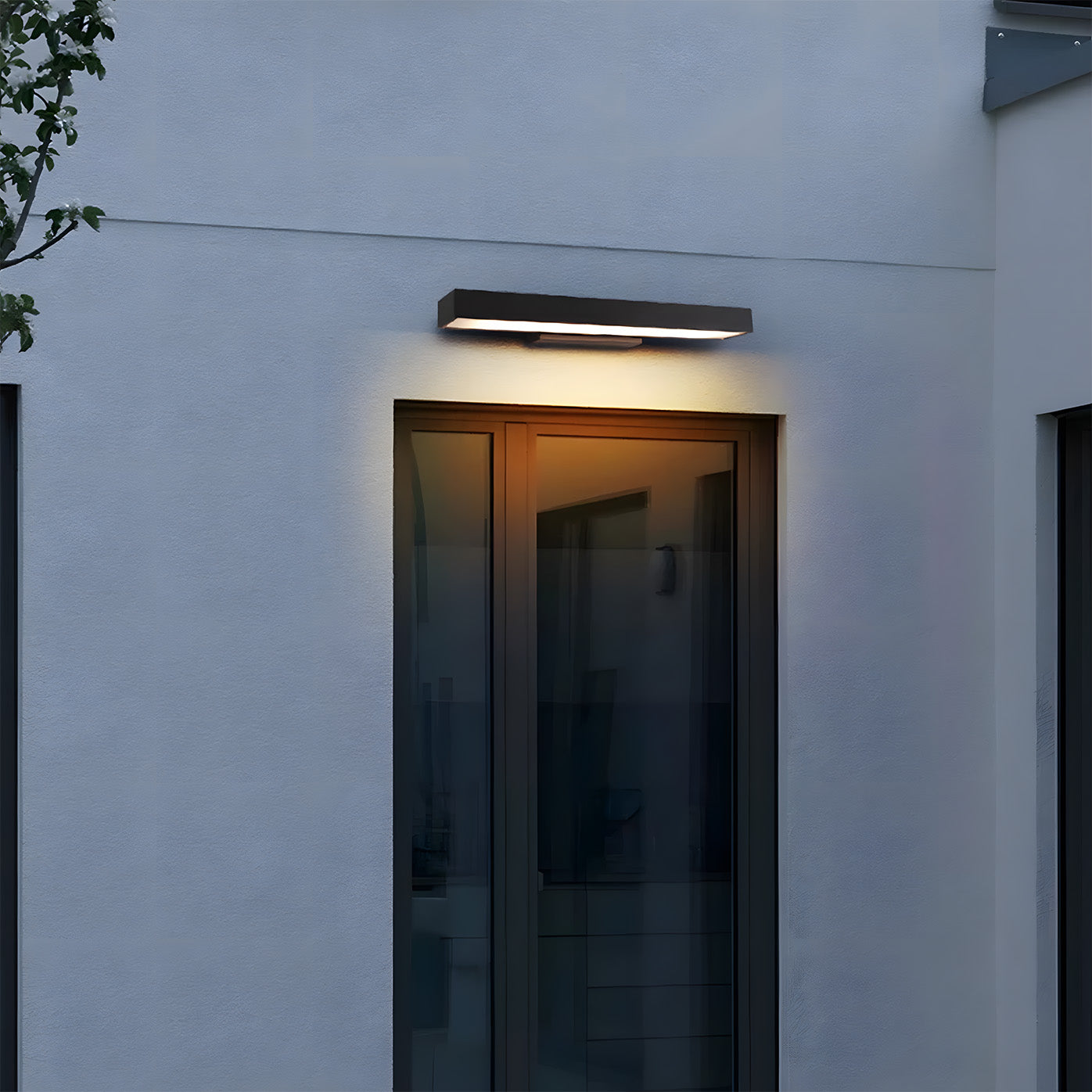 Modern IP54 Waterproof Linear PIR Motion Sensor LED Outdoor Wall Lights for Patio