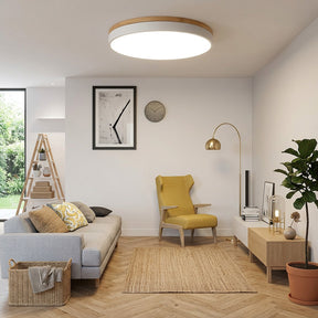 Aria Wood Flush Mount Ceiling Lamp