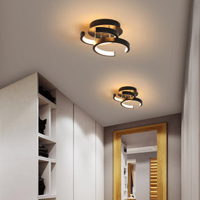 Nordic Semi-Flush LED Ceiling Light For Living Room Bedroom Hallway