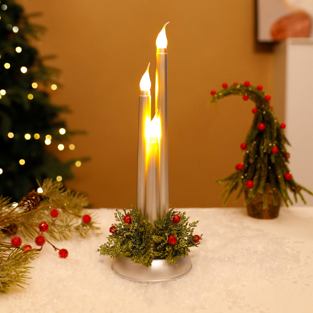 Warm Candlestick Plastic LED Christmas Lightings