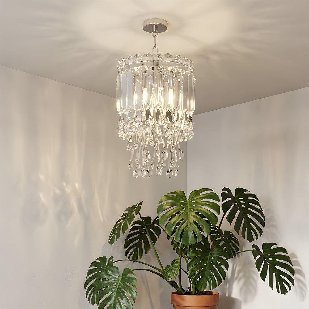 Luxury Pendant Lights Stainless Steel Crystal Chandelier For Living Room