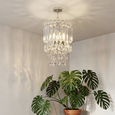 Luxury Pendant Lights Stainless Steel Crystal Chandelier For Living Room