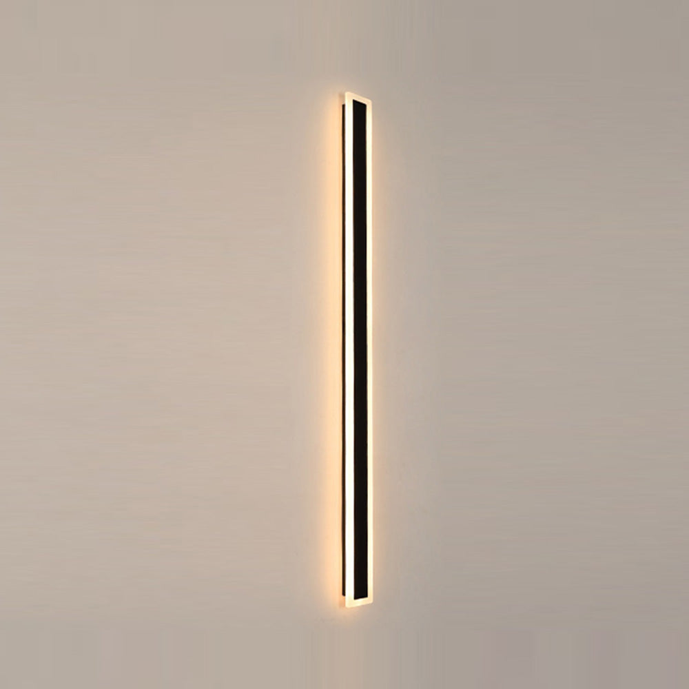 IP65 Modern Minimal Decor Acrylic Black Outdoor LED Wall Lights