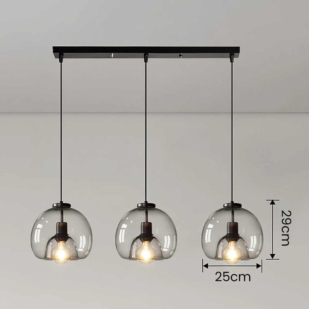 Modern Retro Copper Glass Hallway Pendant Light