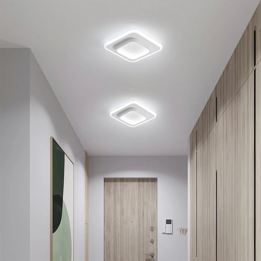Nova Art Deco White LED Ceiling Lights