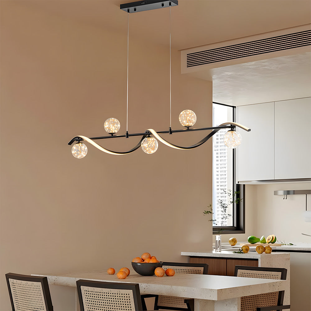 Modern Pendant Lights LED Linear Kitchen Island Lighting
