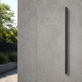 Modern Minimalist Black LED Linear Outdoor Wall Lamp