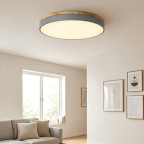 Aria Wood Flush Mount Ceiling Lamp