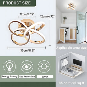 Modern LED Semi Flush Ceiling Lights for Hallway, Living Room, Bedroom