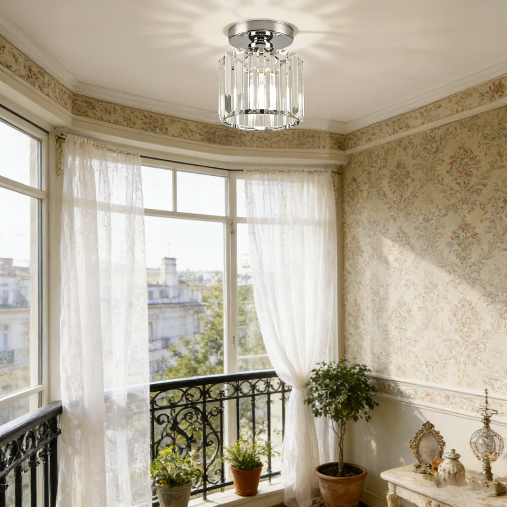 Modern 1-Light Hallway Flush Mount Ceiling Light