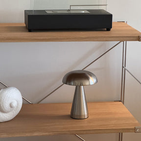 Danish Mushroom Metal Acrylic Rechargeable Dimmable Lamp for Study Bedroom