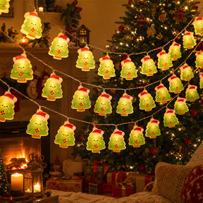 Santa Claus Christmas Tree Snowman Decorative String Lights